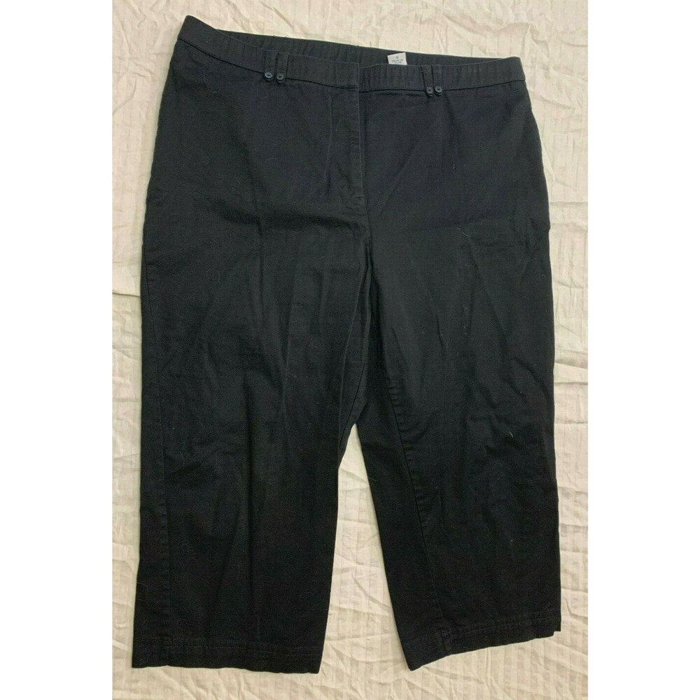 SAG HARBOR STRETCH WOMENS CAPRIS PANTS SIZE 18